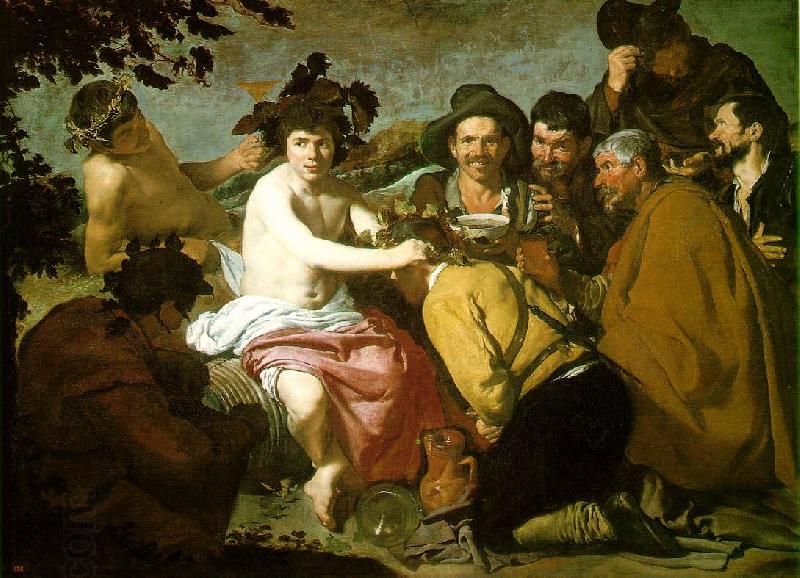 VELAZQUEZ, Diego Rodriguez de Silva y The Topers (The Rule of Bacchus) e China oil painting art